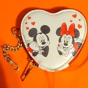 Disney Minnie and Mickey Mouse coin purse NWOT